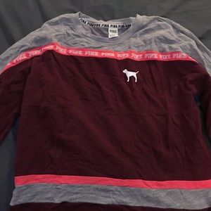 Victoria’s Secret Pink maroon crew